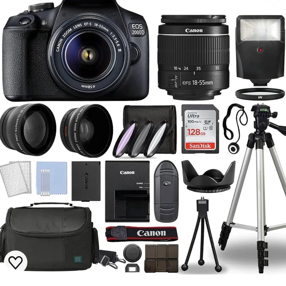 Never used Canon EOS 2000D Camera